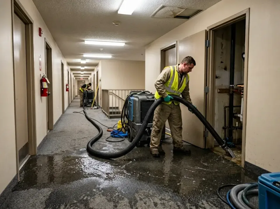 multi-unit-apartment-hallway-f-005 — frequently asked questions, Emergency Burst Pipe Water Extraction & Removal in Norman,…